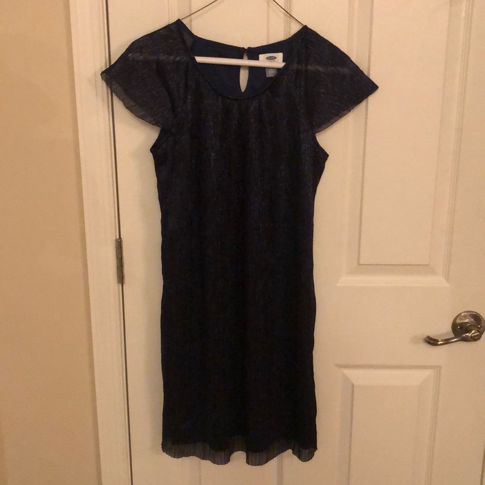 Brand new girls navy blue sparkle dress
